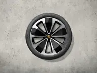 22' Macan Style summer wheel-and-tyre set, high gloss black. Porsche Macan-e - 95C044660G